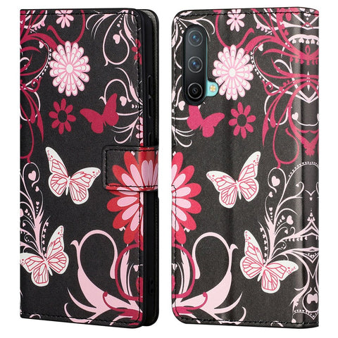 Pattern Printing Wallet Design Leather Stand Case Shell for OnePlus Nord CE 5G
