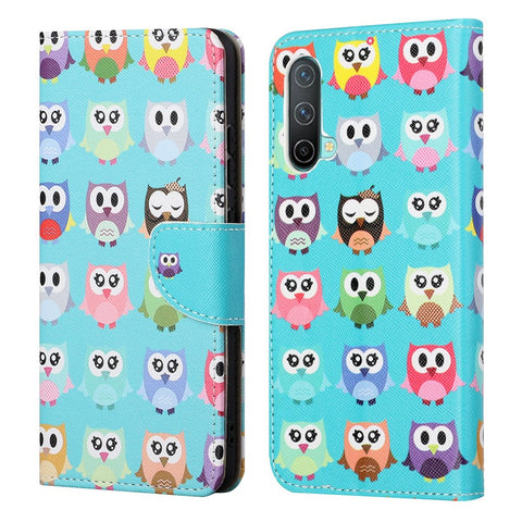 Cross Texture Pattern Printing Wallet Stand PU Leather Phone Case Cover for OnePlus Nord CE 5G