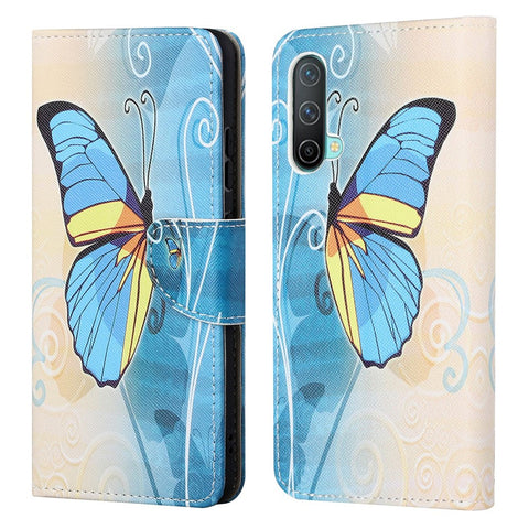 Cross Texture Pattern Printing Wallet Stand PU Leather Phone Case Cover for OnePlus Nord CE 5G