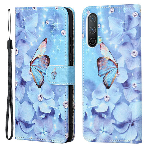 Pattern Printing Cross Texture Leather Wallet Phone Stand Case Cover for OnePlus Nord CE 5G