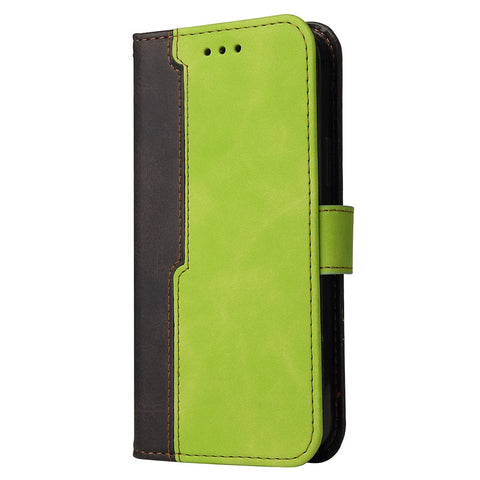 Bi-color Style Soft PU Leather Phone Case Wallet with Strap for OnePlus Nord CE 5G