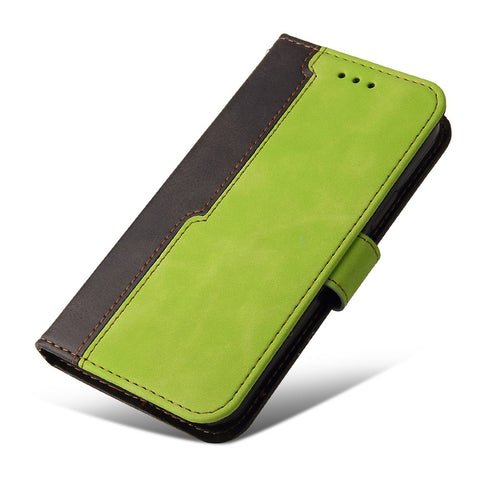 Bi-color Style Soft PU Leather Phone Case Wallet with Strap for OnePlus Nord CE 5G