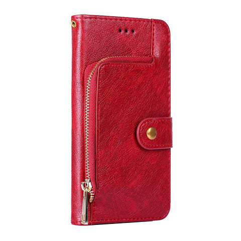Zipper Pocket Design Full Protection Leather Wallet Phone Case for OnePlus Nord CE 5G