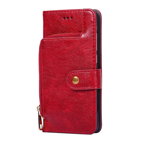 Zipper Pocket Design Full Protection Leather Wallet Phone Case for OnePlus Nord CE 5G