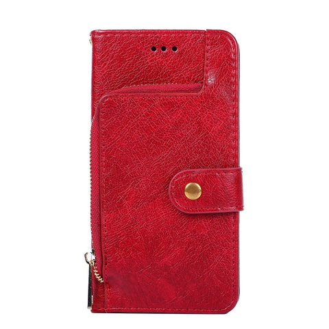 Zipper Pocket Design Full Protection Leather Wallet Phone Case for OnePlus Nord CE 5G