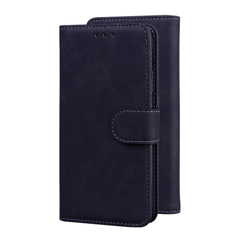 Solid Color Wallet Stand Leather Flip Cover Phone Case Shell for OnePlus Nord CE 5G