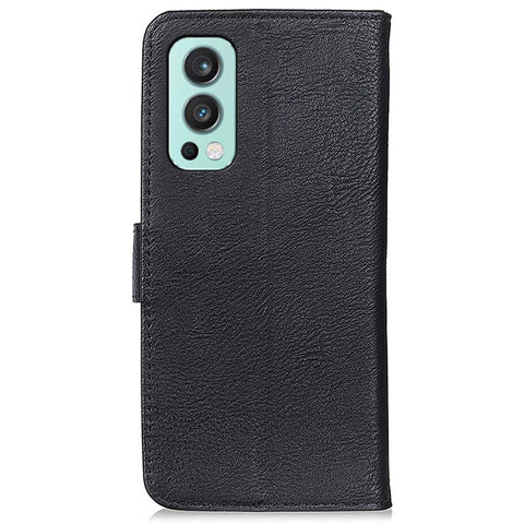 KHAZNEH Leather Wallet Stand Phone Shell Case for OnePlus Nord 2 5G Cell Phone Accessory