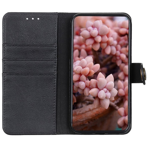 KHAZNEH Leather Wallet Stand Phone Shell Case for OnePlus Nord 2 5G Cell Phone Accessory