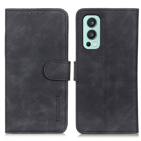 KHAZNEH PU Leather Retro Style Wallet Phone Case Shell for OnePlus Nord 2 5G