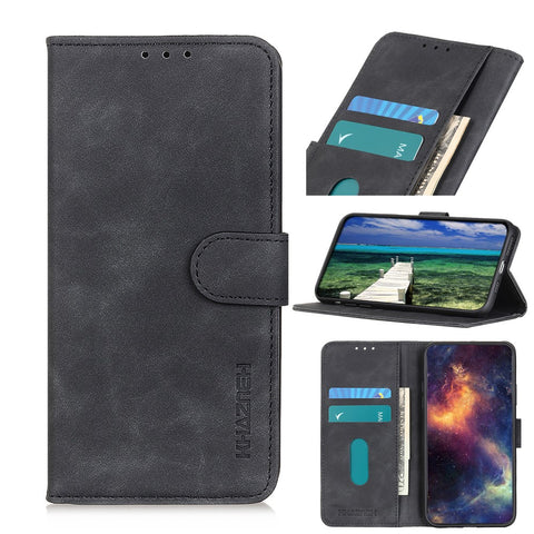 KHAZNEH PU Leather Retro Style Wallet Phone Case Shell for OnePlus Nord 2 5G