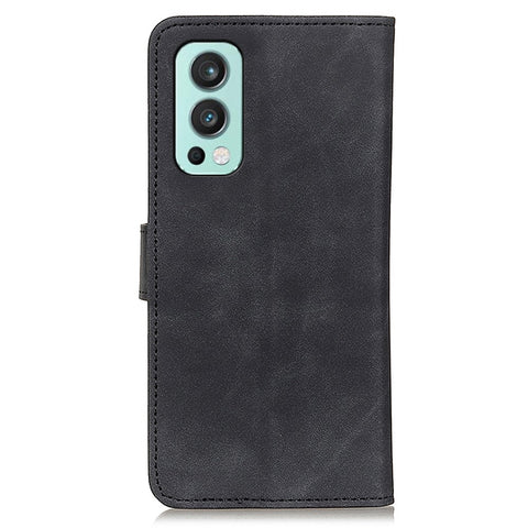 KHAZNEH PU Leather Retro Style Wallet Phone Case Shell for OnePlus Nord 2 5G