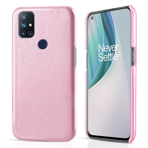 KSQ Slim Retro Crazy Horse Pattern PU Leather Coated PC Shockproof Phone Case for OnePlus Nord N10 5G
