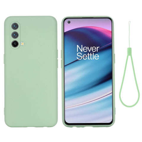 Soft Liquid Silicone Slim Lightweight Shockproof Protective Case with Strap for OnePlus Nord CE 5G