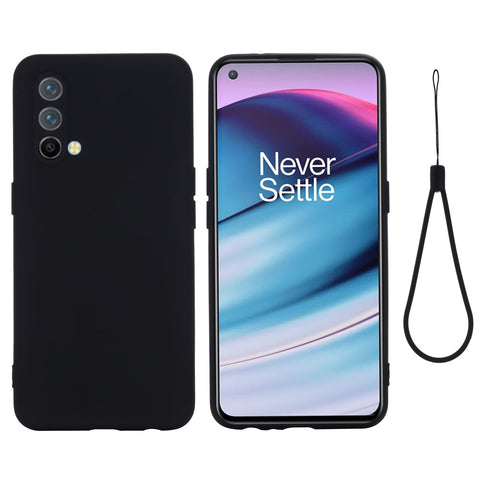 Soft Liquid Silicone Slim Lightweight Shockproof Protective Case with Strap for OnePlus Nord CE 5G