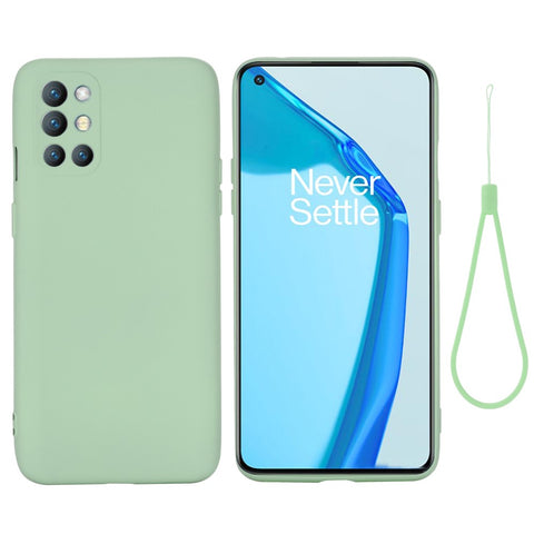 Liquid Silicone Full Body Protection Shockproof Cover with Strap for OnePlus 9R