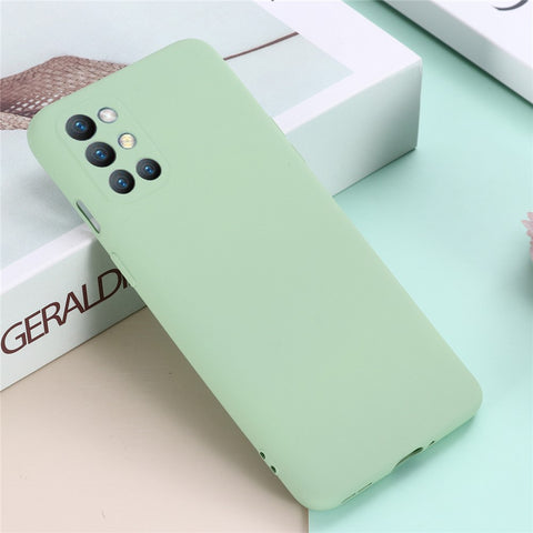 Liquid Silicone Full Body Protection Shockproof Cover with Strap for OnePlus 9R