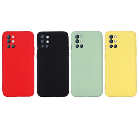 Liquid Silicone Full Body Protection Shockproof Cover with Strap for OnePlus 9R