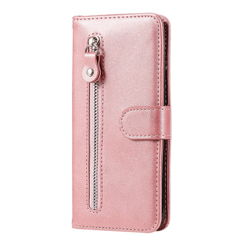 Zipper Pocket Wallet PU Leather Phone Case Shell with Stand for OnePlus Nord CE 5G