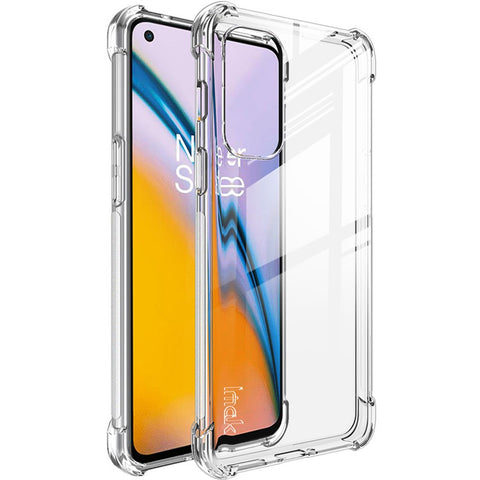 IMAK Shockproof Protective Clear Soft TPU Bumper Back Shell with Screen Protector for OnePlus Nord 2 5G