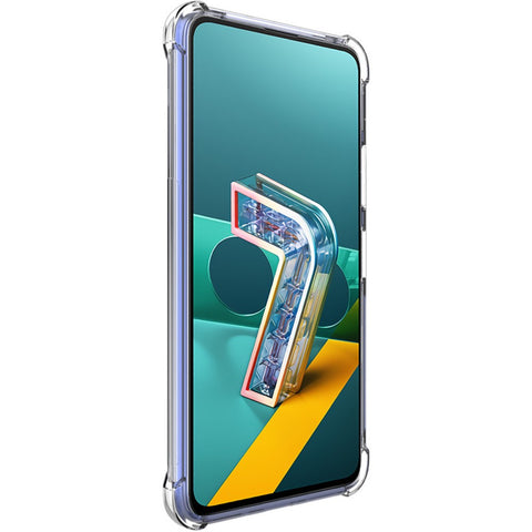 IMAK Shockproof Protective Clear Soft TPU Bumper Back Shell with Screen Protector for OnePlus Nord 2 5G