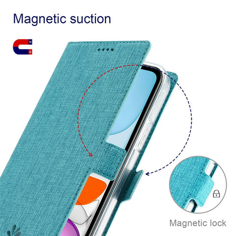 VILI K Series Card Slots Wallet Stand Design Full Protection Leather Folio Phone Cover for OnePlus Nord N10 5G