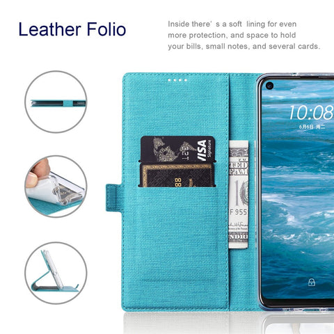 VILI K Series Card Slots Wallet Stand Design Full Protection Leather Folio Phone Cover for OnePlus Nord N10 5G