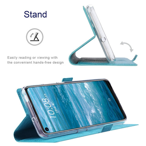 VILI K Series Card Slots Wallet Stand Design Full Protection Leather Folio Phone Cover for OnePlus Nord N10 5G