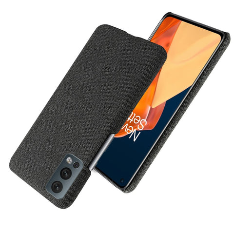 KSQ Solid Color Soft Premium Cloth Coated PC Phone Case for OnePlus Nord 2 5G