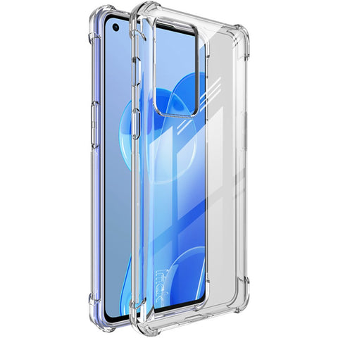 IMAK Corner Airbags Anti-drop Flexible TPU Smooth Feel Phone Case Shell with Screen Protector for OnePlus 9RT 5G