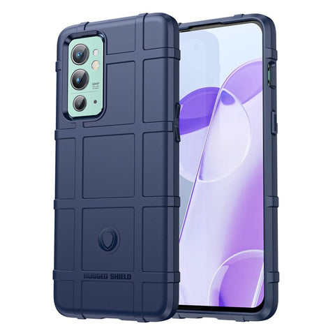 Rugged Square Grid Design Thickened TPU Shockproof Anti-Scratch Back Case for OnePlus 9RT 5G