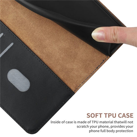 Solid Color Smooth Touch Nappa Texture Genuine Leather Outer Cover + Soft TPU Inner Shell with Stand Wallet for OnePlus Nord CE 5G