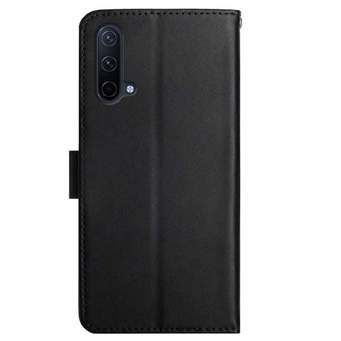 Solid Color Smooth Touch Nappa Texture Genuine Leather Outer Cover + Soft TPU Inner Shell with Stand Wallet for OnePlus Nord CE 5G