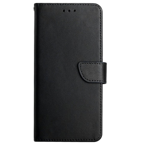 Overall Protection Nappa Texture Solid Color Horizontal Stand Wallet Case Genuine Leather Outer Cover + Soft TPU Inner Shell for OnePlus 9R