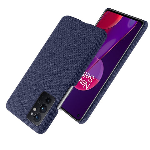 KSQ Light Slim Solid Color Cloth + PC Durable Stylish Drop-proof Phone Case Shell for OnePlus 9RT 5G