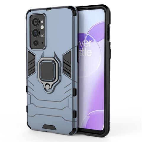 Hybrid Duty TPU + Hard PC Protective Case with Metal Ring Kickstand for OnePlus 9RT 5G
