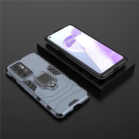 Hybrid Duty TPU + Hard PC Protective Case with Metal Ring Kickstand for OnePlus 9RT 5G