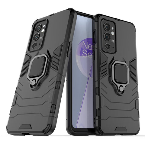 Hybrid Duty TPU + Hard PC Protective Case with Metal Ring Kickstand for OnePlus 9RT 5G