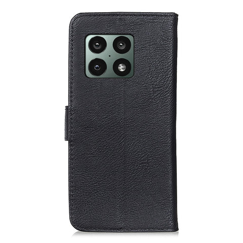 KHAZNEH Magnetic PU Leather Flip Wallet Case Soft TPU Inner Stand Phone Cover for OnePlus 10 Pro 5G
