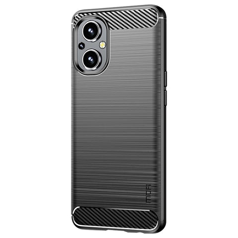 MOFI Carbon Fiber Texture Anti-scratch Brushed TPU Phone Case Protective Cover for OnePlus Nord N20 5G