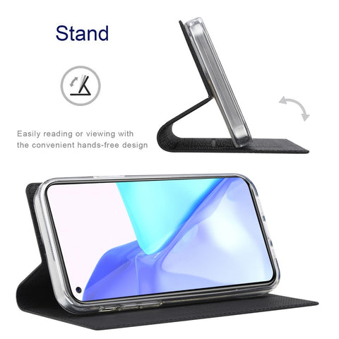 VILI DMX Series Anti-scratch Mobile Phone Bag Case PU Leather Stand Auto Magnetic Closed Phone Cover for OnePlus 9RT 5G