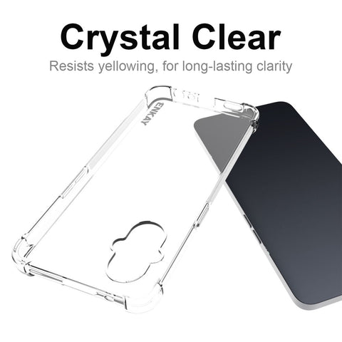 ENKAY HAT PRINCE Enhanced Four Corner Anti-slip Side Strip Transparent TPU Cover Case for OnePlus Nord N20 5G