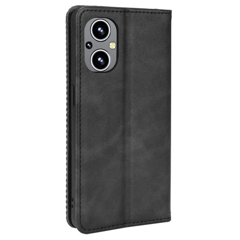 For OnePlus Nord N20 5G / Oppo Reno7 Z 5G / Reno7 Lite / A96 (China) / Reno8 Lite 5G / F21 Pro 5G / Reno8 Z 5G Imprinted Pattern Retro Style Leather Cover + TPU Inner Case Wallet Stand Phone Cover Shell