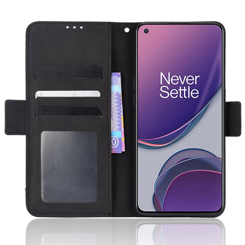 For OnePlus Nord N20 5G / Oppo Reno7 Z 5G / Reno7 Lite / A96 (China) / Reno8 Lite 5G / F21 Pro 5G / Reno8 Z 5G Multiple Card Slot PU Leather + TPU Full Protection Phone Cover with Stand Cash Pocket