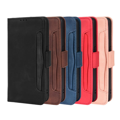 For OnePlus Nord N20 5G / Oppo Reno7 Z 5G / Reno7 Lite / A96 (China) / Reno8 Lite 5G / F21 Pro 5G / Reno8 Z 5G Multiple Card Slot PU Leather + TPU Full Protection Phone Cover with Stand Cash Pocket