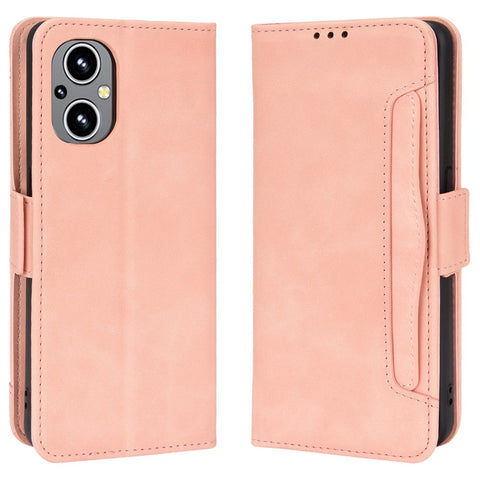 For OnePlus Nord N20 5G / Oppo Reno7 Z 5G / Reno7 Lite / A96 (China) / Reno8 Lite 5G / F21 Pro 5G / Reno8 Z 5G Multiple Card Slot PU Leather + TPU Full Protection Phone Cover with Stand Cash Pocket