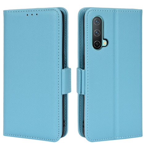 Litchi Texture PU Leather Wallet Magnetic Closure Cover Stand Flip Folio Shockproof Phone Case for OnePlus Nord CE 5G