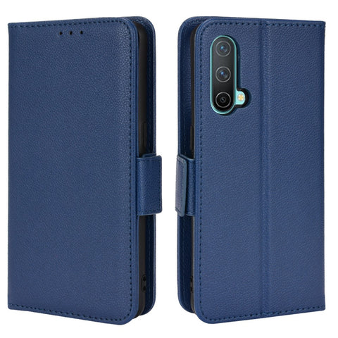 Litchi Texture PU Leather Wallet Magnetic Closure Cover Stand Flip Folio Shockproof Phone Case for OnePlus Nord CE 5G