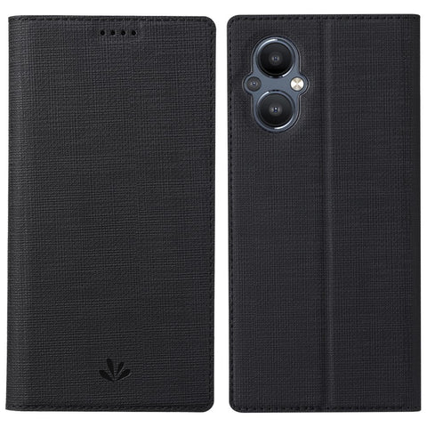 VILI DMX Series PU Leather Stand Phone Case for OnePlus Nord N20 5G Magnetic Auto-absorbed Card Slot Cover