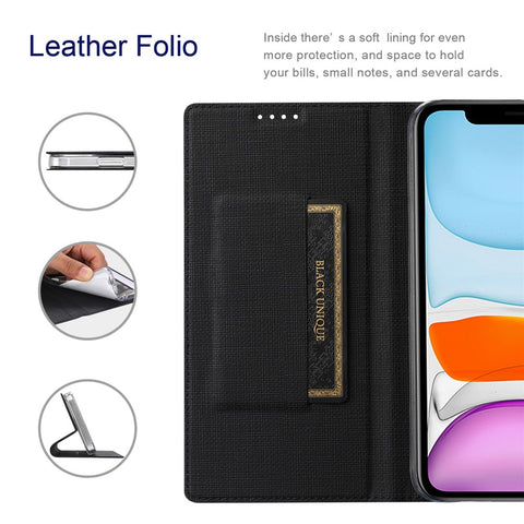 VILI DMX Series PU Leather Stand Phone Case for OnePlus Nord N20 5G Magnetic Auto-absorbed Card Slot Cover