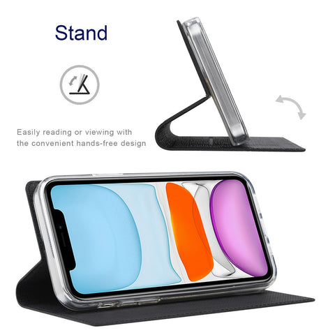 VILI DMX Series PU Leather Stand Phone Case for OnePlus Nord N20 5G Magnetic Auto-absorbed Card Slot Cover